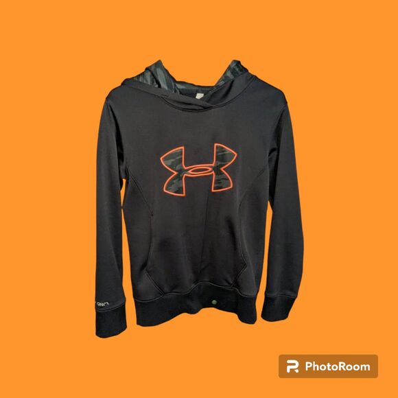 Under Armour Tops - Under Armour Black Camo Hoodie‎ women's size S (No tag) (q97)